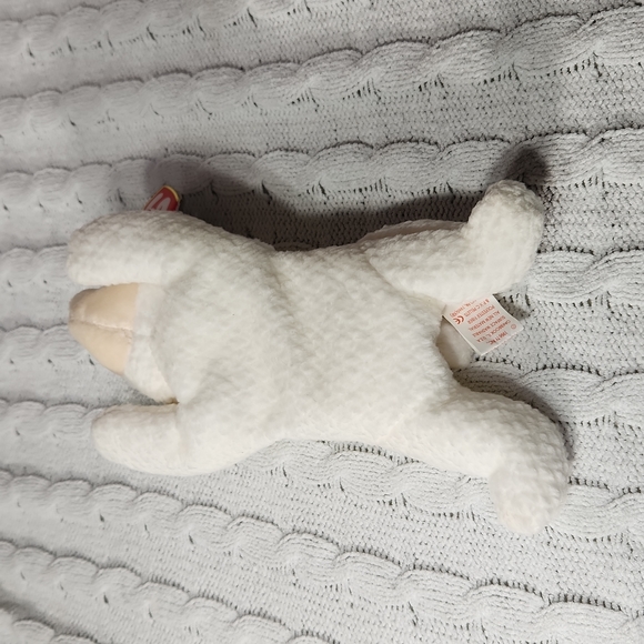 🕸Vintage Ty Beanie Baby Original Fleece The Lamb PVC Pellets 1996 - Picture 5 of 11